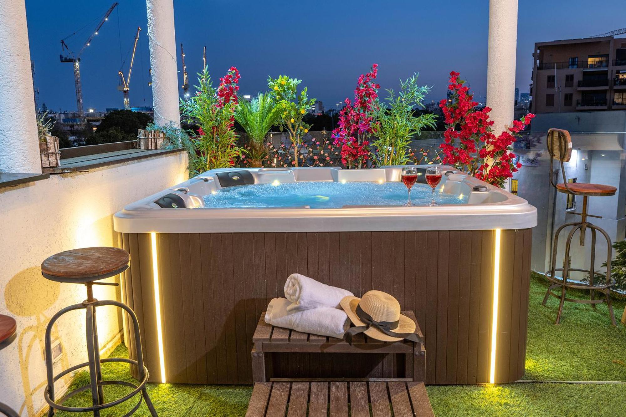Luxurious Penthouse In Tel Aviv With Poolアパートメント 部屋 写真