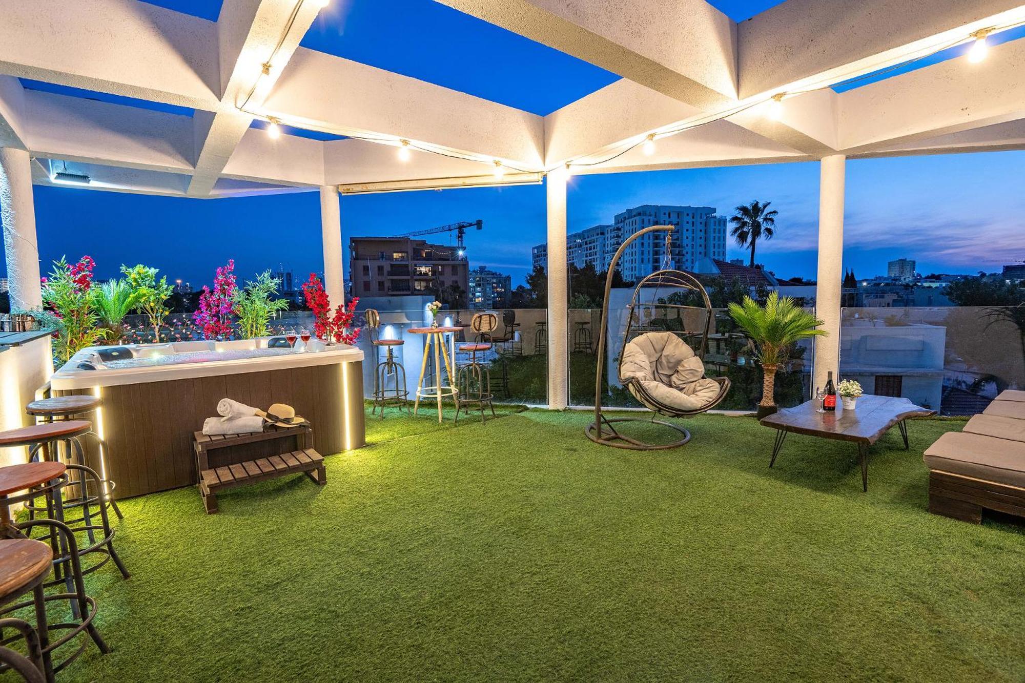 Luxurious Penthouse In Tel Aviv With Poolアパートメント 部屋 写真